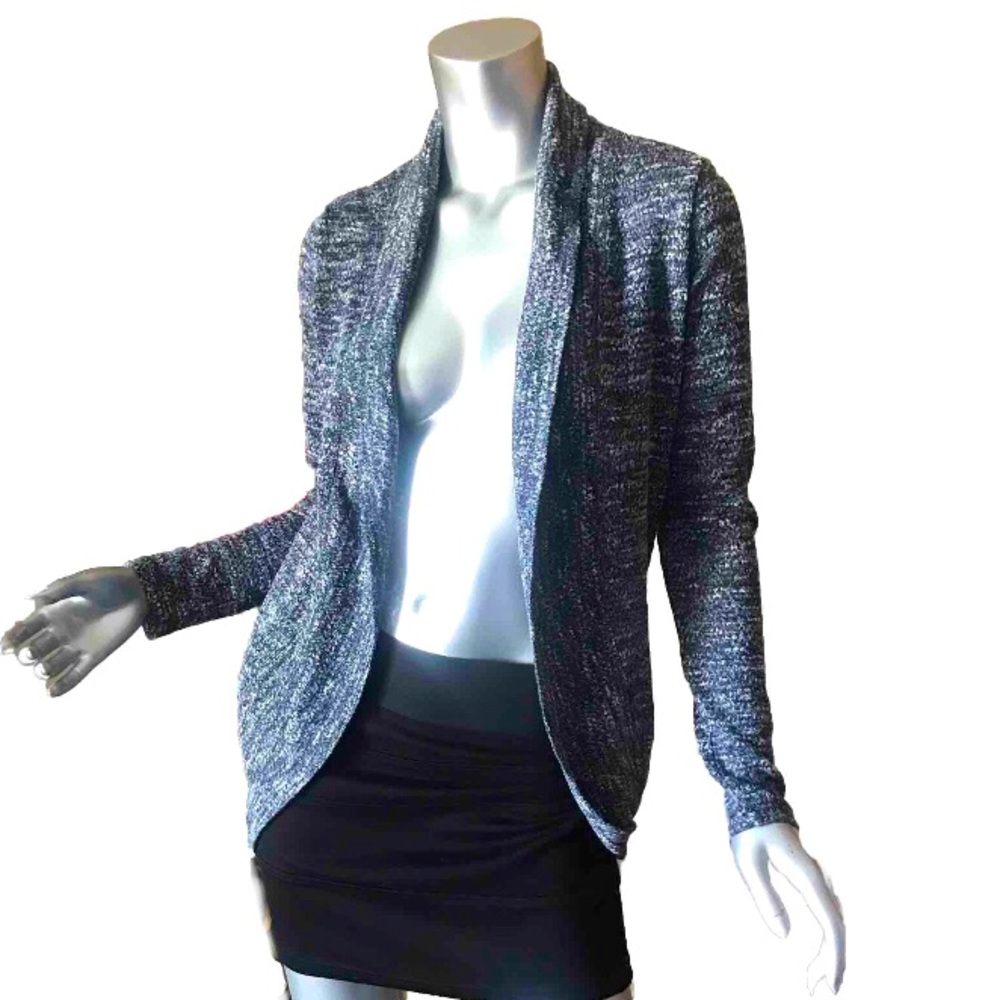 Aeropostale Small Cardigan Bolero Navy Blue Open Front Sweater